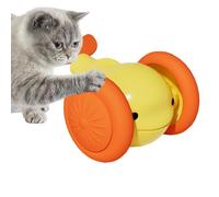 Iouyjiu Automatic Cat Ball, Whale-Shaped Rolling Toy, Rechargeable Interactive Pet Toy, Motion-Activated, Indoor Kitten Training Play, 2.95x1.57 inches 38g Green Yellow