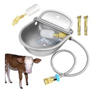 Iouyjiu Bols d'eau automatiques pour bovins, Bols d'eau de bétail Automatique,Bols de Distributeur d'élevage en Acier Inoxydable - Élevage de Grande capacité Conteneur pour Les Courses de fermes
