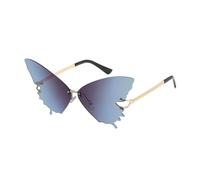 Iouyjiu Butterfly Sunglasses for Women, Oversized Frameless Anti-Glare Eyeglasses with Uv Protection, Fashion Outdoor Eyewear for Driving, Summer Vacation, Festival Style, 1 Piece
