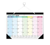 Iouyjiu Calendar 2026, Calendar 2027, January 2026 to June 2027 Wall Planner, Large Monthly Layout, Writable Reminder Blocks, Holiday Event Tracker for Office Home School Dorm 16.93x8.27x4.33in