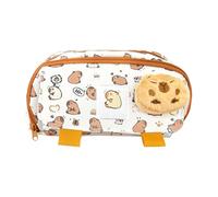 Iouyjiu Capybara Pencil Case, Large Capacity Student Pen Bag, Multifunctional Stationery Organizer, Travel Cosmetic Storage, Cute Capybara Design, Fabric Material, 8.27x3.15x4.33in