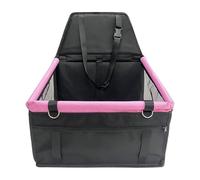 Iouyjiu Car Seat Back Organizer, Multifunctional Backseat Cup Holder, Headrest Storage Rack with Tissue Holder and Hook for Car Travel Convenience, 15.75x14.57x16.93in