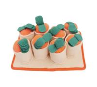 Iouyjiu Carrot Snuffle Mat for Dogs, Interactive Enrichment Toy, Colorful Sniffing Pad for Puppies, Cats & Rabbits, Fun Nose Work Training & Slow Feeding Puzzle, 8.27x11.02x1.97in