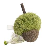 Iouyjiu Catnip Toy, Chew Ball, Catnip Plush, Chewing Fun Crafted with Soft Plush Materials, Versatile Usage Use as Key Chain Accessory, for Interactive Playing and Chewing, Green