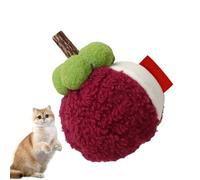 Iouyjiu Catnip Toys for Cats, Soft Plush Kitten Fruit Chew Toy, Interactive Pet Stuffed Simulation, Calming Cleaner for Teething, Playtime, Boredom Relief, 3.94x3.15x3.15 inches