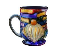 Iouyjiu Coffee Cup - 3D Gnome Book Hand-painted Ceramic Drinking Mug, Fun Tea Cup for Family Friends Beverages Birthdays Home Indoor Travel Outdoor Office Tea Coffee Chocolate Drinks