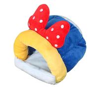 Iouyjiu Comfortable Hamster Nest, Small Animal Winter House, Soft Plush Small Animal Warmth Shelter, Indoor Warm Pet Nest 5.91x5.51x5.91 inches for Hedgehog, Chinchilla, Hamster, Small Animals