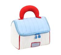 Iouyjiu Cosmetic Bag, House Shape Makeup Case, Handheld Travel Organizer, Spacious Portable Storage, Cute Sturdy Design for Road Trip, Birthday, Business, Outdoor Commutes, Gym, Backpacking