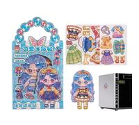 Iouyjiu Dress Up Doll Toy Set - Imaginative Magnetic Fashion Doll for Children | Strong Magnetic Dress Up Dolls for Creative Play, Perfect for Pupils Preschoolers Party and Home Fun, 18x10cm