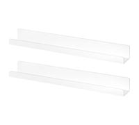 Iouyjiu Étagères magnétiques | Support de présentation flottant en métal | Organiseur de réfrigérateur en acrylique pour