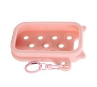 Iouyjiu Étui Porte-Gel Hydroalcoolique | Souple et Portable avec Anneau Porte-Clés - Porte-Flacon de Désinfectant pour Main | pour Déplacements École Bureau Sac à Main Fille Femme