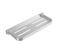 Iouyjiu Fold-Up Wall Shelf, Space-Saving Aluminum Storage Panel, Floating Shelf with a Slim Profile When Folded for Bathroom, RV, and Laundry Room Organization, 11.81x5.31x1.18 inches