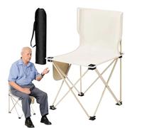 Iouyjiu Foldable Camping Chair, Portable Beach Chair, Supports 286 Lbs, Lightweight Travel Seat with Storage Bag for Picnic, Hiking, Backpacking, Festival, and Fishing, 14.57x14.57x22.83 inches