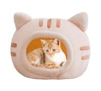 Iouyjiu Grotte de Chien | Grotte Confortable pour Chat en Polaire de avec Bloc-Notes pour Chat et Balle Suspendue en Peluche,Maison Chaude d'intérieur d'automne d'hiver d'animal familier pour Le