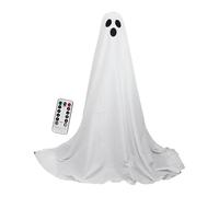Iouyjiu Halloween Ghost Decoration, Spooky Lighted Ornament, Remote Controlled LED Feature Weatherproof Design for Yard, Porch, Lawn, Festival, Holiday, 64.96x11.81 inches
