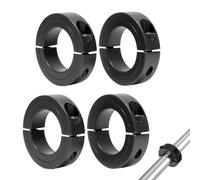 Iouyjiu Industrial Shaft Collar, Locking Bore Clamp, Double Opening Design, Thickened Structure Precise Maintenance Ideal for Mechanical Assembly and Repair, 4 Pieces