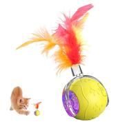 Iouyjiu Interactive Rolling Dog Ball, Smart Pet Rolling Toy, Automatic Moving Cat Ball with Intelligent Obstacle Avoidance Function for Puppy, Indoor Activity, 2.24 inches