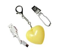 Iouyjiu Keychain Light - Rechargeable Safety Glow for Night Visibility | Silicone ABS Shells with Soft LED Illumination, Compact Carry Design Easy Clip Use for Bags Keys Travel Camping