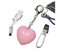 Iouyjiu Keychain Light - Rechargeable Safety Glow for Night Visibility | Silicone ABS Shells with Soft LED Illumination, Compact Carry Design Easy Clip Use for Bags Keys Travel Camping