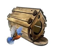 Iouyjiu Maisons à oiseaux pour l'extérieur - Nichoir en bois | pour oiseaux bleus moineaux mésanges, mésanges, extérieur, jardin, cour, patio, porche