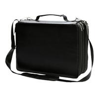 Iouyjiu Marker Organizer Case, Large Pencil Case, Art Supply Organizer, Craft Box Organizer with Portable and Compact Design for Markers, Gel Pens, School Supplies, and Makeup Brushes, Noir,