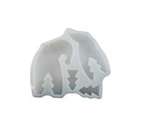 Iouyjiu Moule de Noël, plâtre Père Noël pour moulage, fournitures d'artisanat pour savon, bougie, tout-petit, projets scolaires créatifs