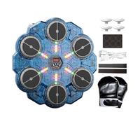 Iouyjiu Music Boxing Machine - Wall Mounted 9 Speed Punching Machine with LED Light, Fitness Boxing Training Equipment for Adults Boys, Gym Workout, Indoor Exercise, Doorway, Apartment