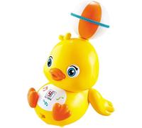 Iouyjiu Musical Walking Duck Toy, Singing Yellow Duck with Lights, Dancing and Moving Toy, Interactive Sound Effects, Bright LED Display, Battery Operated, Abs Material