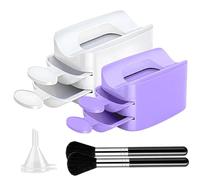 Iouyjiu Nail Dip Container - Double Layer Recycling Tray,Nail Decoration Products, Women Hand Tools, Glitter Saver Container Holder, Manicure Tools for Women, Men