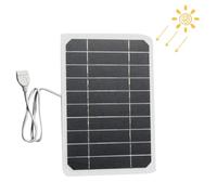 Iouyjiu Panneau Solaire pour la Charge des Appareils | Chargeur Compact 5V 5W à Haut Rendement,Station de Charge Port USB - pour Randonnée Voyage Road Trip Pêche Camping Festival et Smartphone Caméra