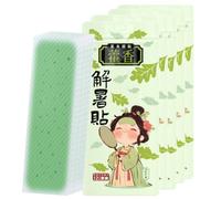 Iouyjiu Patchs Rafraîchissants Pour Canicule - Dispositifs Apaisants Frais - Accessoires Montagne Contre Coup de Chaleur Coups de Soleil Suréchauffement Soulagement Maison Bureau École