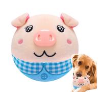 Iouyjiu Peluche interactive parlante pour animal de compagnie, balle rebondissante, peluche activée par le mouvement, douce et amusante, multicolore, pour parcs, maisons, pelouses, 15 x 13 x 14 cm