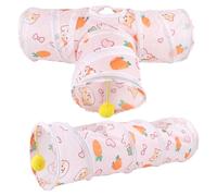 Iouyjiu Pet Tunnel Toy, Interactive Play Tube, Assorted Colors, Portable Folding Design Ideal for Guinea Pigs, Hamsters, Ferrets, Fun Indoor Entertainment, 18.11x6.3 inches