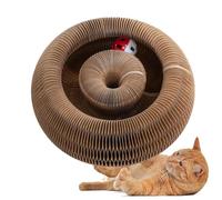 Iouyjiu Planche à Griffes pour Chat - Tapis à Griffes avec Balle Interactive | Activité de Stimulation Mentale et Physique pour Animaux Toutes Tailles Petit Médium Grand