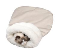 Iouyjiu Plush Cat Sleeping Bag, Winter Cat Sleeping Bag, Insulated Cat Sleeping Bag, Cat Sleeping Bag for Indoor Use, Warm Cat Sleeping Bag for Travel, Heated Pet Sleeping Bag for Cats