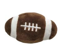 Iouyjiu Plush Squeaky Dog, Toy Balls, Interactive Chew Toy Small Dogs, Funny Squeaking Ball, Soft Chew Toys for Puppies, Indoor Plays, Outdoor Fun, 16x10cm Brown