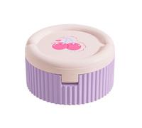 Iouyjiu Portable Pill Case, Medicine Organizer, Travel Container Box, Built-in Foldable Water Cup, Compact Pocket Storage, Purse Thing, Daily & Travel Use, 3.35x3.35x1.77in