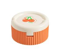 Iouyjiu Portable Pill Case, Medicine Organizer, Travel Container Box, Built-in Foldable Water Cup, Compact Pocket Storage, Purse Thing, Daily & Travel Use, 3.35x3.35x1.77in
