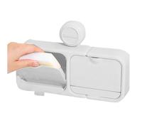 Iouyjiu Porte-savon à ventouse | Boîte à savon murale sans perçage - Rangement à ventouse forte pour la maison, la salle de bain, la cuisine, la buanderie, l'évier, le rasoir, la brosse à dents