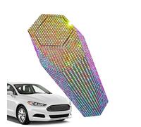 Iouyjiu Poubelle de Voiture - Porte-déchets Intérieur avec Strass et Couvercle - Récipient Déchets Habitacle Auto | pour Voyages Camping SUV Fourgon Camping-car Trajets