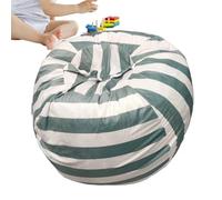 Iouyjiu Pouf Animal en Peluche - Chaise Organisateur Zippée pour Poupées Peluches,Pouf Siège Porte-Jouets - pour Chambre Coin Lecture Salle De Classe Salle De Jeu Dortoir Salon