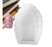 Iouyjiu Praying Girl Candle Mold - Angel Figurine Silicone Casting Tool for DIY Craft | Flexible Heat Safe Form Perfect for Wax Plaster Fondant Clay Chocolate Candy Making Use
