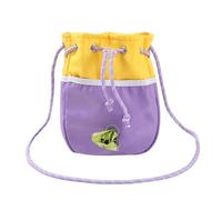 Iouyjiu Puppy Treat Bag, Dog Treat Dispenser, Contrast Color Bag, Poop Bag Holder, Walking Dog Bag, Jogging Treat Bag, Adjustable Strap Dog Training Pouch for Dog Training Session