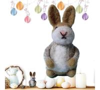 Iouyjiu Rabbit Toy, Crochet Animals, Adorable And Colorful Design, Handcrafted And Versatile Rabbit Decor, Felt Animal Craft for Easter Basket or Home Decor, 10 cm/3.94 Inches