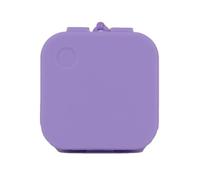 Iouyjiu Retainer Container, Portable Silicone Denture Case, Slim Braces Box with Draining Design, Personal Orthodontic Storage for Men and Women, Silicone Material, 3.54x3.31x1.3in