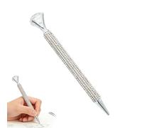 Iouyjiu Rhinestone Pen - Sparkly Writing Tool for Office Desk Gift | Bling Design with Large Gem Accent, Smooth Ink Pen for Friends Coworkers Teacher Nurse Birthday Party Favors Work Use