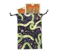 Iouyjiu Sac de Tarot - Sac de Rangement en Velours avec Cordon de Serrage - Organiseur de Protection pour Accessoires de Divination pour Les Amateurs de dés de Rune en, débutants, Adolescents