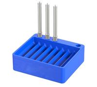 Iouyjiu Spoke Storage Box, Partitioned Bicycles Spoke Organizer, Durabless Quick Sorting Case, Portable Wheel Building Storage for Spokes, Nipples, Caps, 8.05x7.05x2.5cm Blue