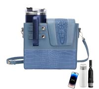 Iouyjiu Sport Water Holder Sling Bag, Portable Réglable Water Bottle Porrier for Hiking, Travel, Walking, Outdoor Activity, Convenient Sling Bag Sleeve for Hydration Accessory, Bleu, riferimento