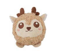 Iouyjiu Squeaky Dog Toy, Funny Animal Ball, Plush Puppy Ball, Soft Durable Texture, Safe Gentle Chew, Ideal for Indoor Play, Pet Room, Home Training Fun, 3.54x3.54x3.94 inches